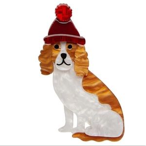 NWT Wintertime Walkies Dog Brooch by Erstwilder in Melbourne - Rare & Retired